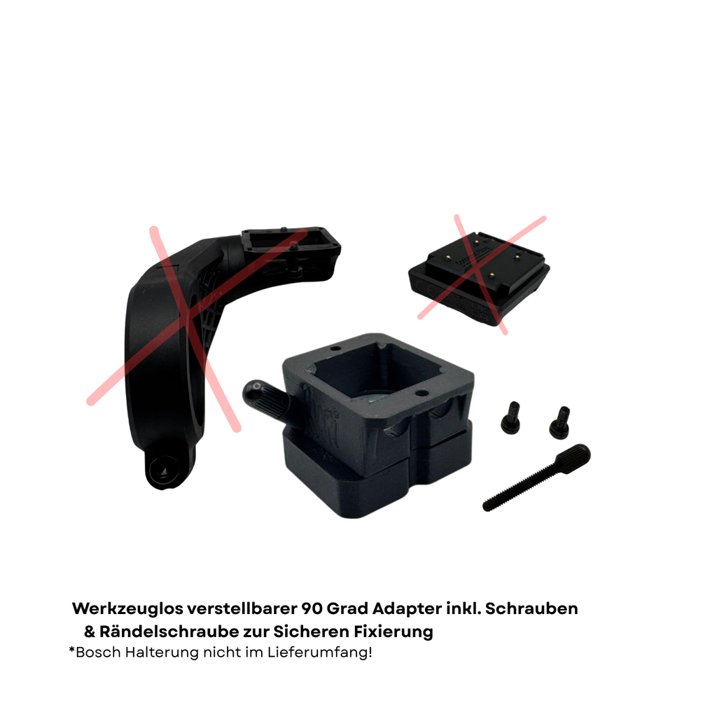 Werkzeuglos Drehbarer 90 Grad Adapter passend für Bosch Smartsystem/Smartphone Grip & KIOX 300/500