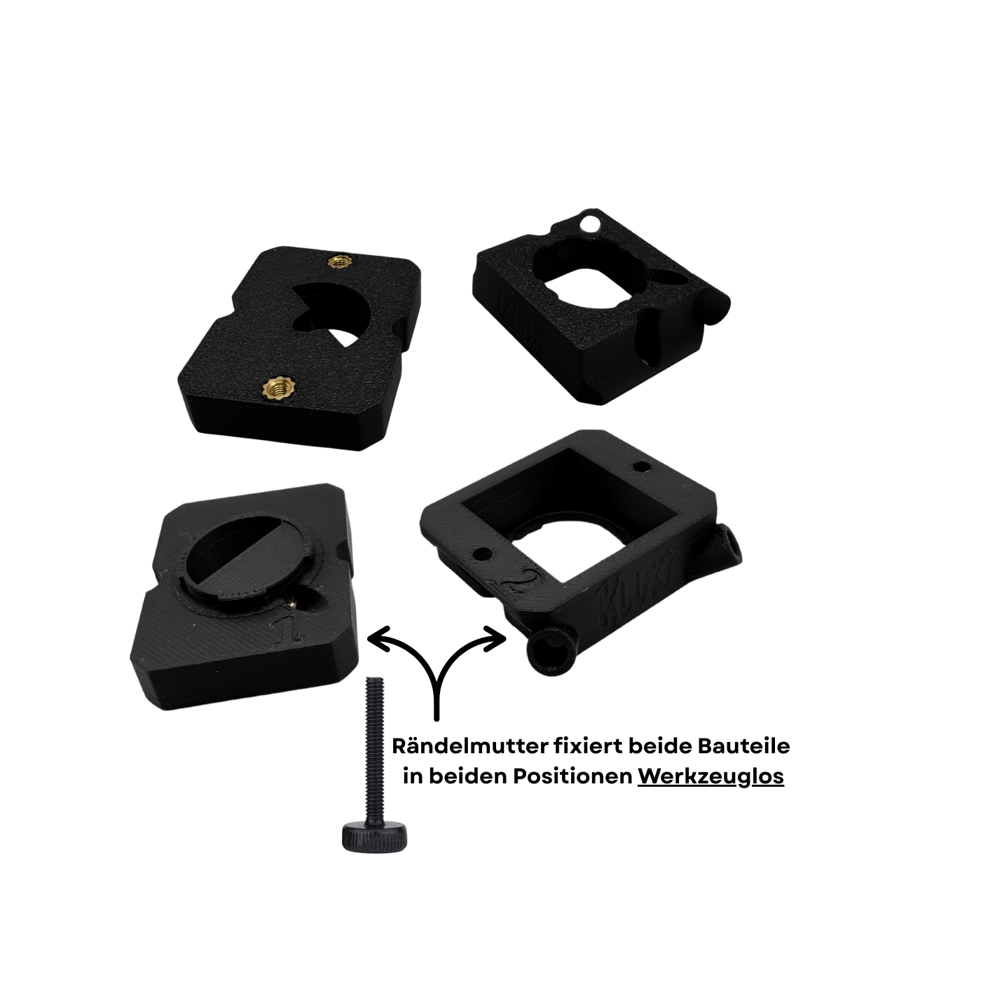 Werkzeuglos Drehbarer 90 Grad Adapter passend für Bosch Smartsystem/Smartphone Grip & KIOX 300/500